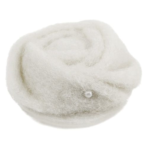 Floristik24 Huoparuusu valkoinen Ø6cm 9s