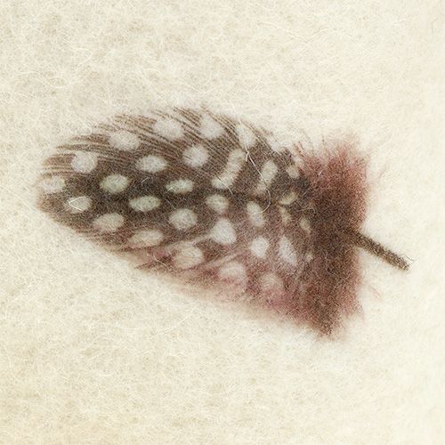 Floristik24 Huopanauha kerma kuvio sulka 15cm 2m