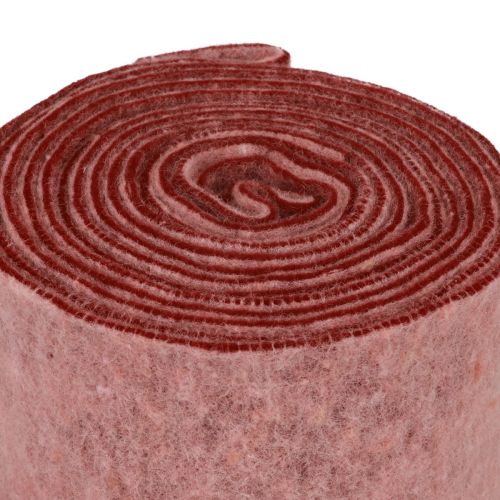 kohteita Huopanauha koristenauha vaaleanpunainen marjavillahuopa kaksisävyinen 15cm 5m