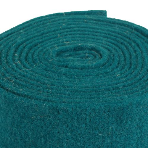 Floristik24 Huopanauha villanauha huoparulla turkoosi sininen vihreä 7,5cm 5m