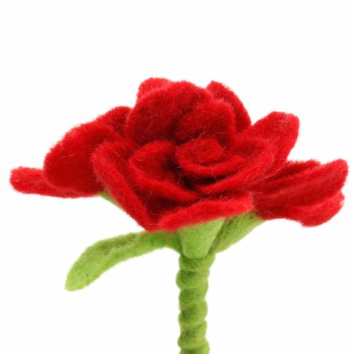 Floristik24 Huopakukka 15 cm, jossa 3 kukkaa