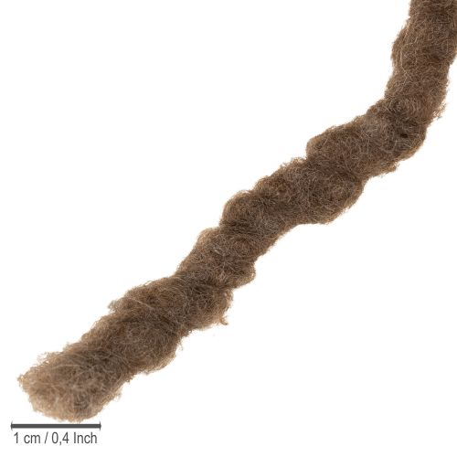 kohteita Ruskeaa villanyöriä, 25 m koristenauhaa kukkakauppoihin ja askarteluun