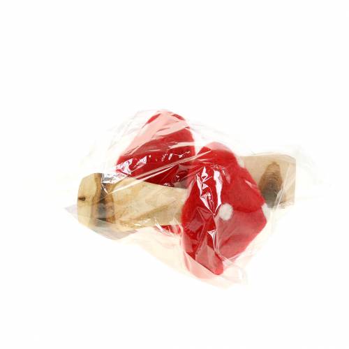 Floristik24 Kärpässieni syksyn koristelu punainen H13.5cm 2kpl