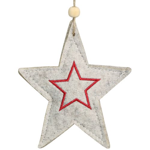 kohteita Huopatähdet ripustustähdille Joulukuusikoristeet beige 13cm 6 kpl