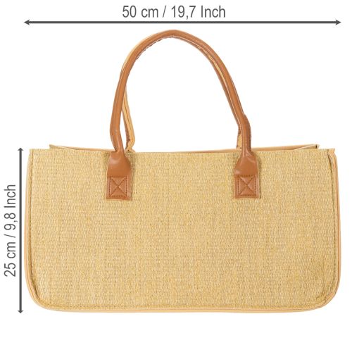 Huopakassi raffiajäljitelmää 50cm x 25cm x 25cm | Floristik24.fi