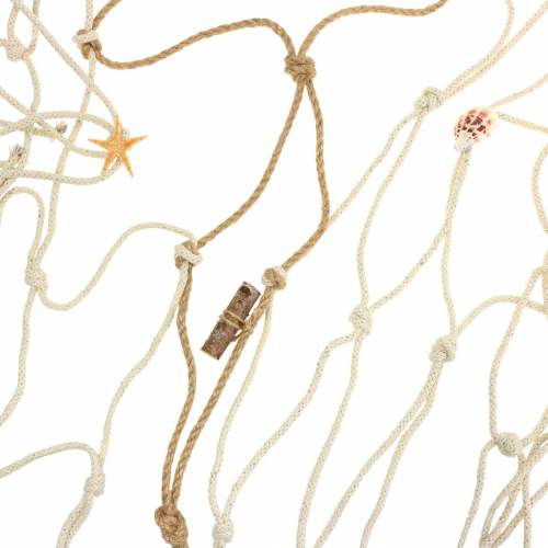 Floristik24 Merenkulun sisustus kalastusverkko kuoret luonto 400×150cm