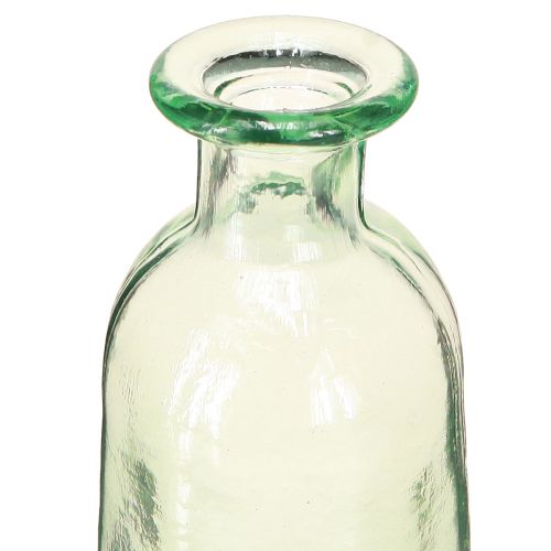 kohteita Pullo koriste maljakko lasi kirkas/vihreä retro Ø6,5cm K30cm