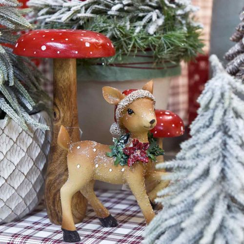 Floristik24 Perhoheltapuuta iso syyskoristelusieni Ø14cm K24cm