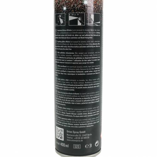 Floristik24 Glitter Spray Kupari Glitter Spray Paint Spray 400ml