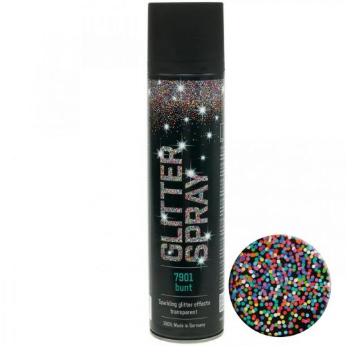 Floristik24 Glitter spray käsityöhön värikäs spraymaali glitter 400ml