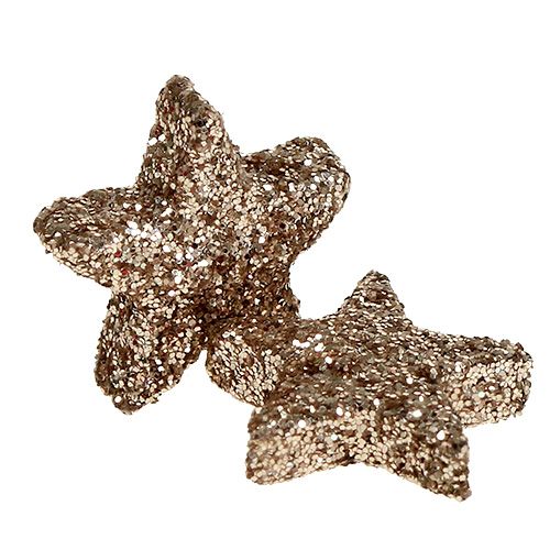 kohteita Glitter Stars 2,5cm samppanjaa 96kpl