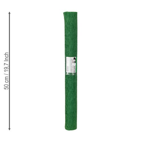 kohteita Kukkaistyylin kreppipaperi tummanvihreä 50x250cm