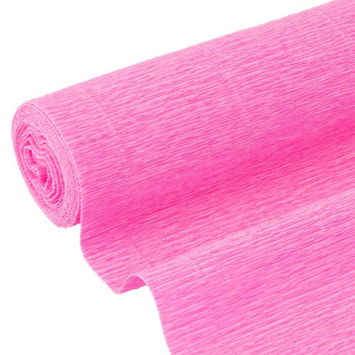 Floristik24 Kukkaistyylin kreppipaperi vaaleanpunaista 50x250cm