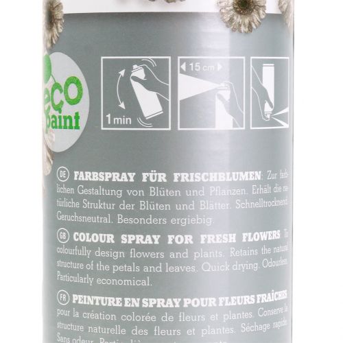 Floristik24 Kukkasuihke Kukkakoriste hopea 400ml