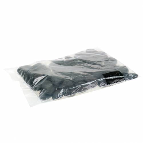 Floristik24 River Pebbles Mattamusta Luonnonkivet Koristekivet L15–60mm L15–40mm 2kg
