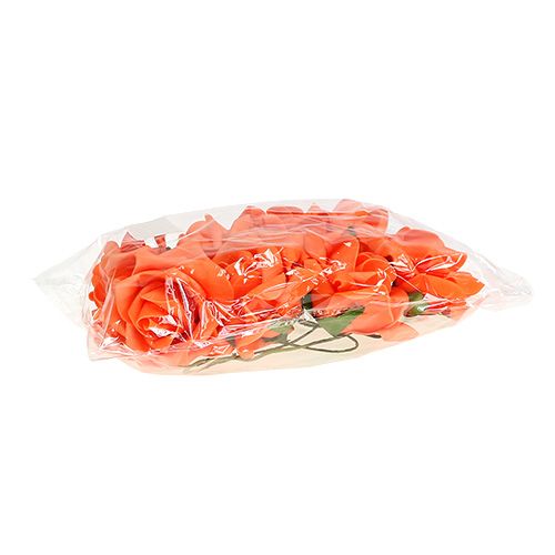 kohteita Foam Rose Ø 10cm Oranssi 8 kpl