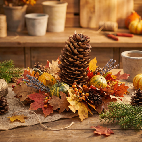 kohteita Luonnonmukaiset männynkävyt, koristeelliset kävyt askarteluun, 10-11 cm, 5 kpl