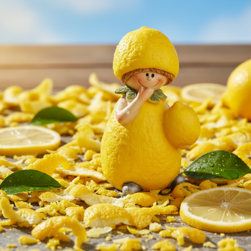 kohteita Sitruunaiset lapsihahmot, suloinen kesäpöytäkoriste vintage-tyyliin, olohuoneisiin ja parvekkeelle, 9 cm, 3 kpl