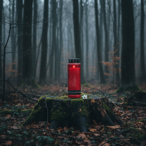 kohteita Haudan kynttilän kannen kuvio kukka punainen musta 10 päivää H27cm