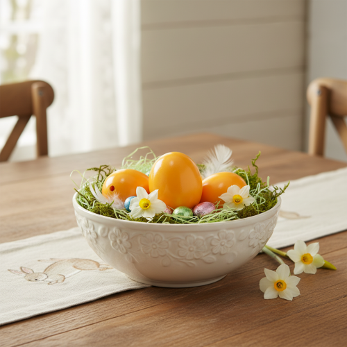 kohteita Pääsiäismunat, aidot kananmunat, täydelliset luoviin tee-se-itse-askarteluun ja pääsiäisaskarteluun, 5 cm, 10 kpl