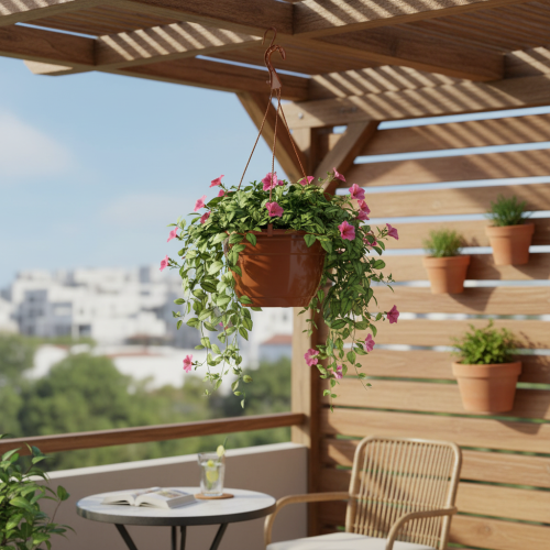 kohteita Riippukori Ø25cm terrakotta