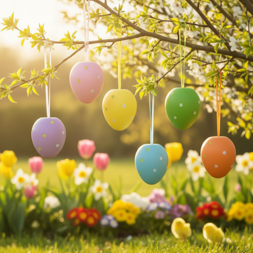 kohteita Isot pääsiäismunat muovimunien ripustamiseen 11×14,5cm 6 kpl