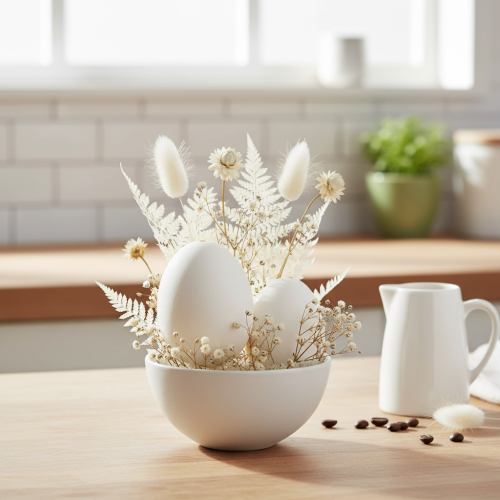 kohteita Valkoiset kananmunat, 10 kpl