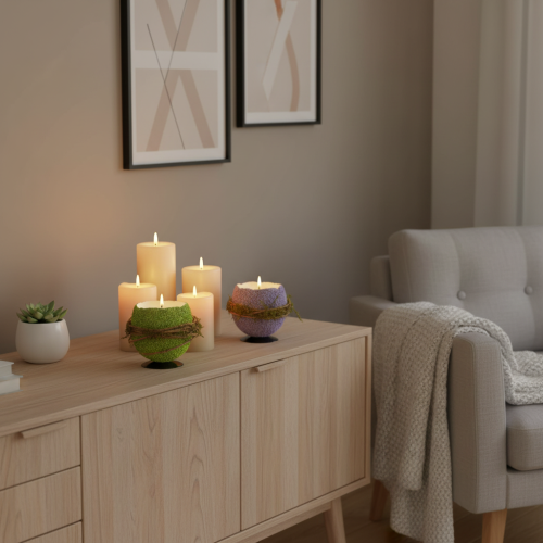 kohteita Pääsiäismunakulho kevään tai pääsiäispöydän koristeeksi, 9 cm, 4 kpl