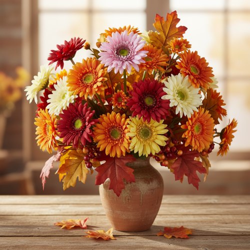 kohteita Tekokukat Gerbera Garden Tekokukat Purppura 47cm