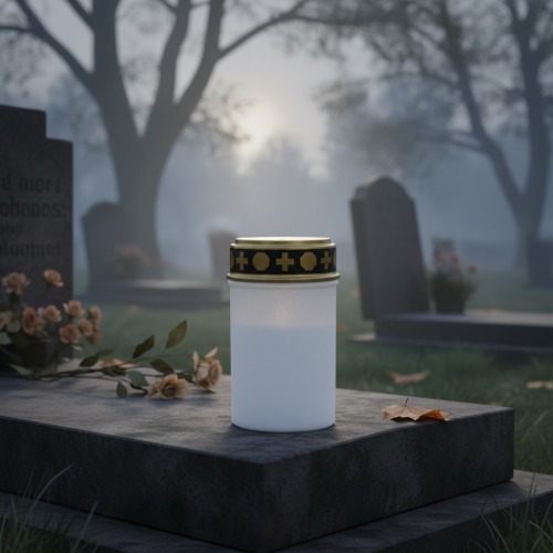 kohteita LED hautavalo valkoinen, lämmin valkoinen ajastin paristokäyttöinen Ø6,8 H12,2cm