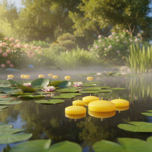 kohteita Kelluva kynttilä, kelluva koriste-elementti, monipuolinen käyttö kotona ja puutarhassa, 8 cm, 8 kpl