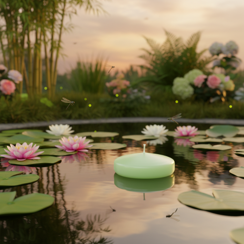 kohteita Kelluva kynttilä, koristeellinen juhlatilaisuuksiin ja tunnelmallisiin hetkiin, 8 cm, 8 kpl