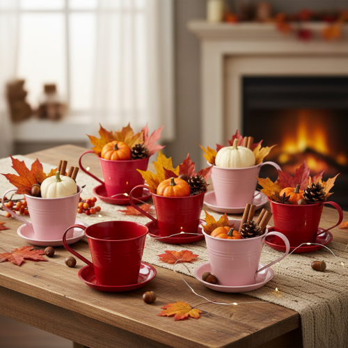 kohteita Istutuskuppi lautasella luoviin puutarhoihin, 11 cm, 6 kpl