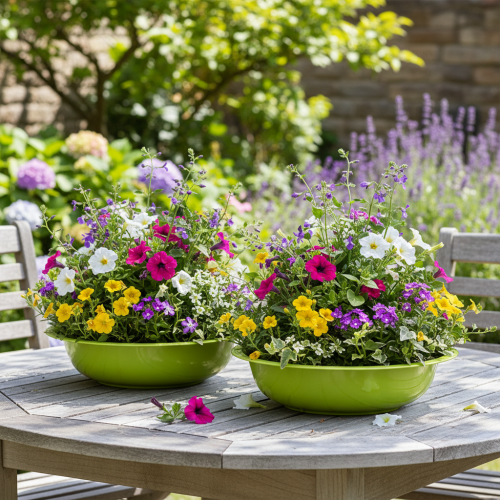 kohteita Istutusalusta kauniiseen kasvien koristeluun olohuoneessa, 29 cm, 2 kpl