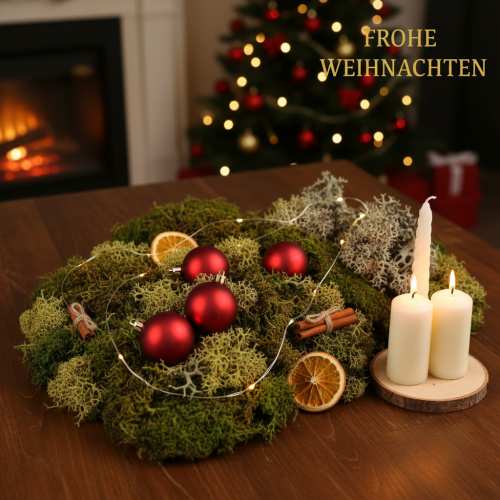 kohteita Koristeellinen sammal askarteluun, sekoitettu vihreä ja vaaleanvihreä luonnonsammalta, 75g