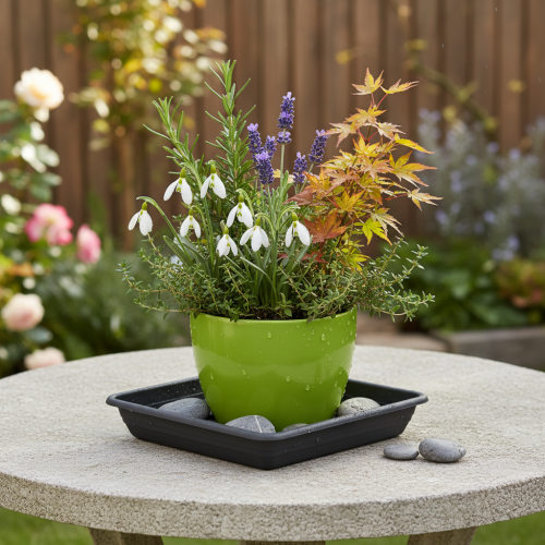 kohteita Coaster Lara neliö 20cm x 20cm antrasiitti 1 kpl