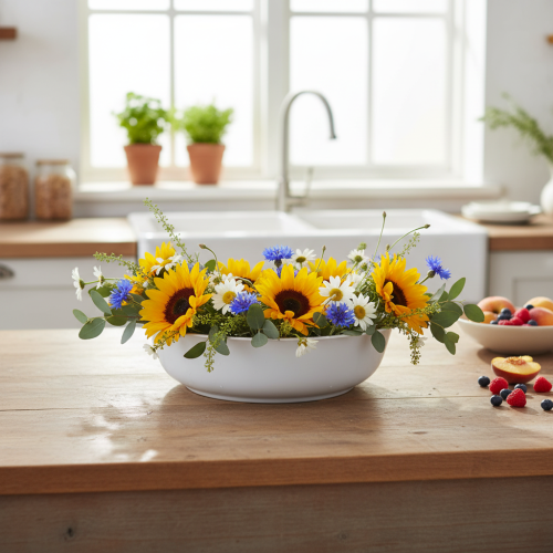 kohteita Metallinen kulho, valkoinen, emalijäljitelmäkulho, Ø25cm, K7cm