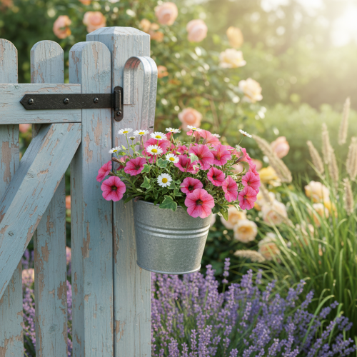 kohteita Ripustettava kukkaruukku, Ø14cm, korkeus 28cm