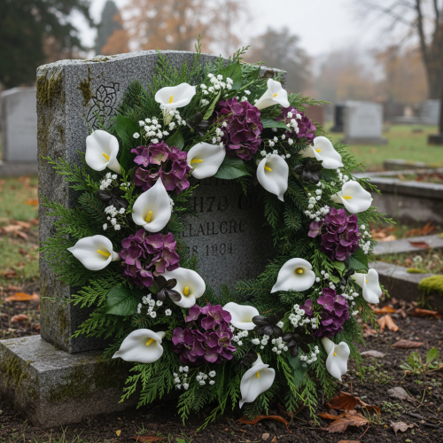 kohteita Kalla-liljat langoissa, pienet, valkoiset, 50 kpl