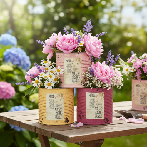 kohteita Vintage-tyylinen kukkaruukku olohuoneen ja toimiston sisustukseen 15 cm 3 kpl