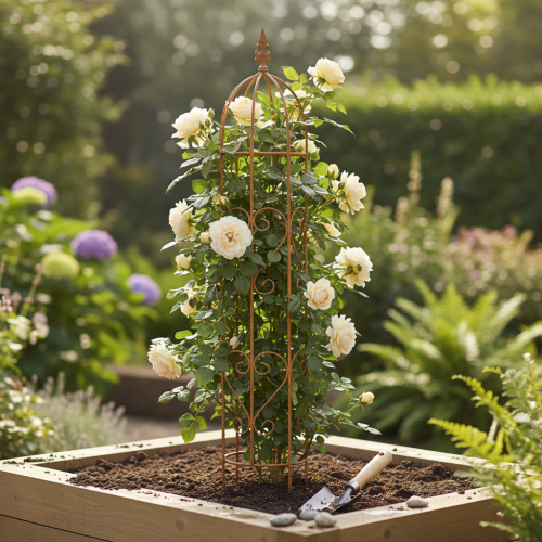 kohteita Puutarhasäleikkö, kiipeilyapu ruusuille ja muille köynnöksille, ihanteellinen puutarhasuunnittelu, 108 cm, 2 kpl.