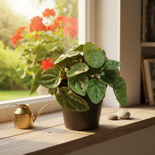 kohteita Peperomia Green Twist - Kestävä, koristeellinen huonekasvi 20 cm ruukussa