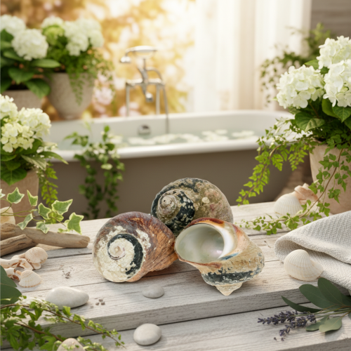 Turban Shell Alikreukel Natural 500g | Floristik24.fi
