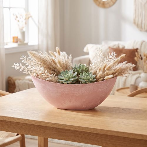 Koristeellinen kulhokasvikulho vaaleanpunainen 34cm x 11cm K11cm | Floristik24.fi