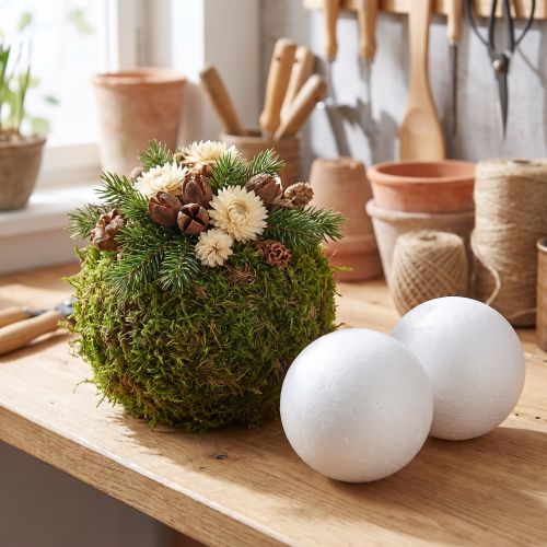 Styroksipallo Ø10cm valkoinen 5 kpl | Floristik24.fi