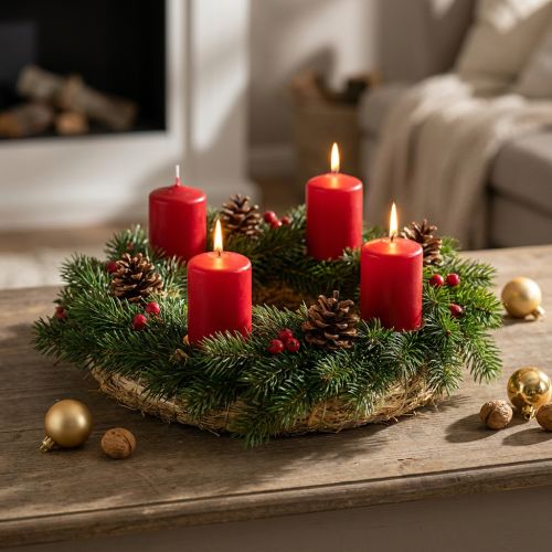 Olkikranssi 20/4cm, 10 kpl setti - kranssiaihioita adventtiin, pyhäinpäivään ja koristeluun | Floristik24.fi