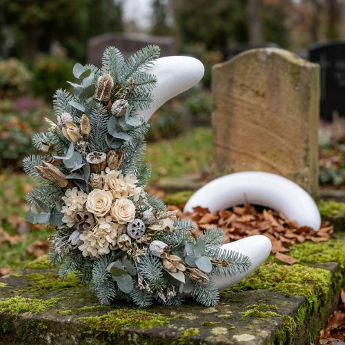 Polystyreeni kuu puoli L25cm L6cm 2kpl | Floristik24.fi