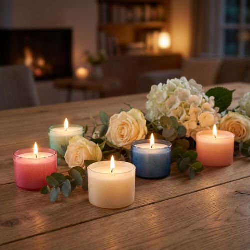 Colorlights-tuikkukynttilät, pastelliväriset, sekalainen valikoima, paloaika 8h, 40 kpl | Floristik24.fi