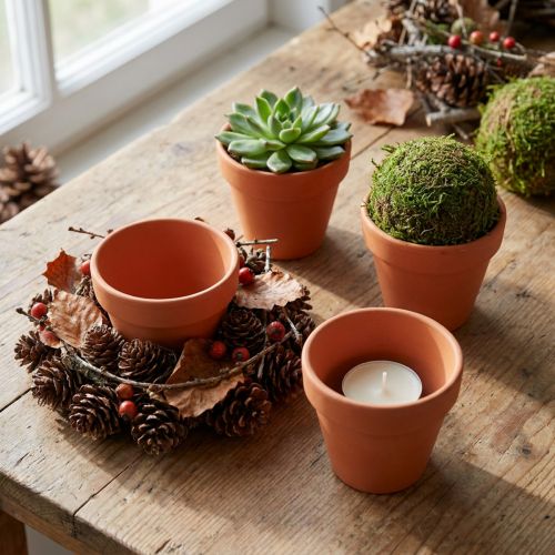 Saviruukku Ø7cm korkea 6cm 10kpl | Floristik24.fi