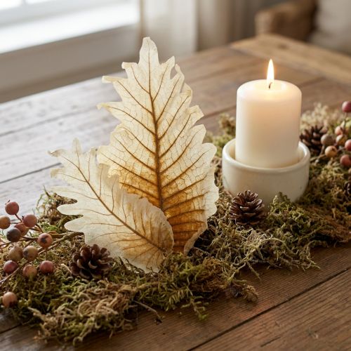 Oak Leaf valkaistu 35 kpl | Floristik24.fi